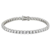 4 CT. T.W. Diamond Tennis Bracelet in 14K White Gold - LA DIAMOND